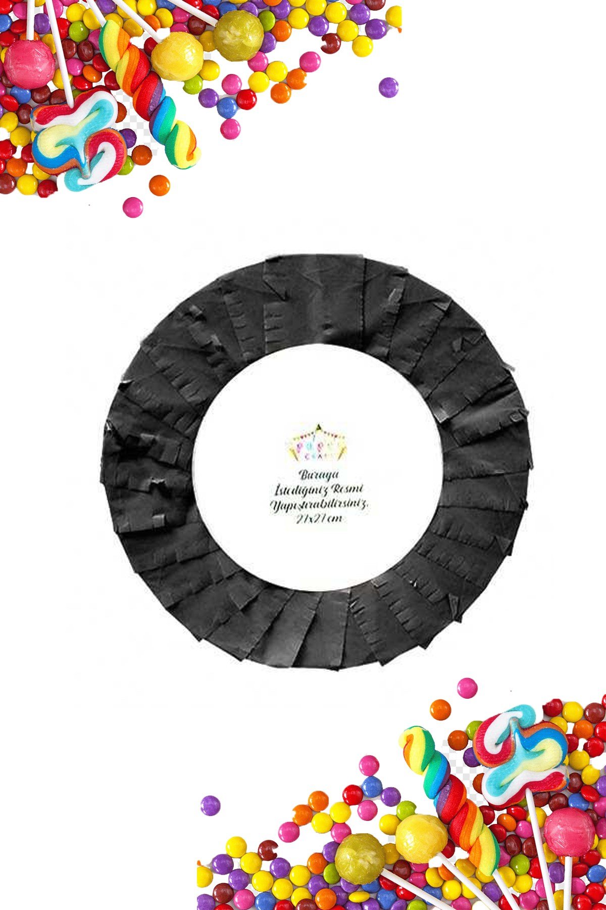 Pinyata Boş Desen SiyahPartistST2967