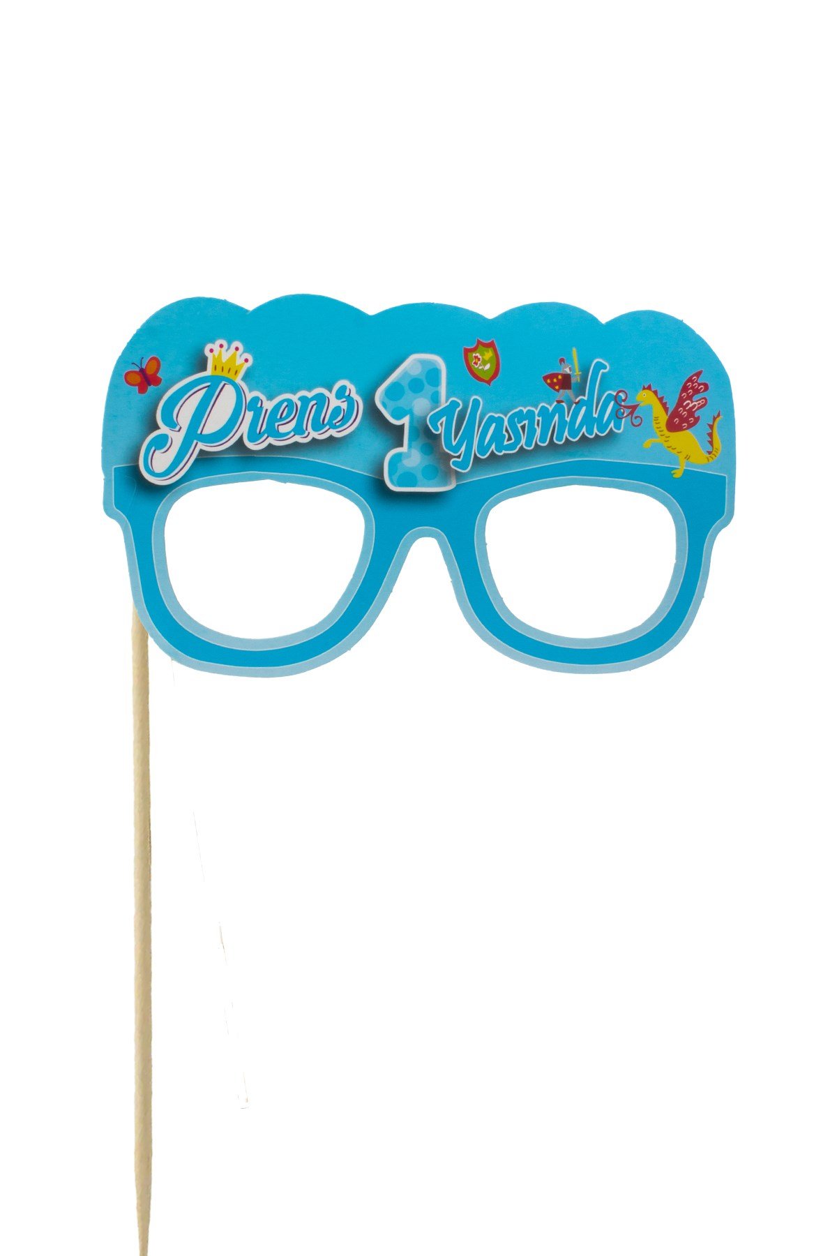 Prens 1 Yaşında Yazılı Gözlük Konuşma BalonuPartistST4066