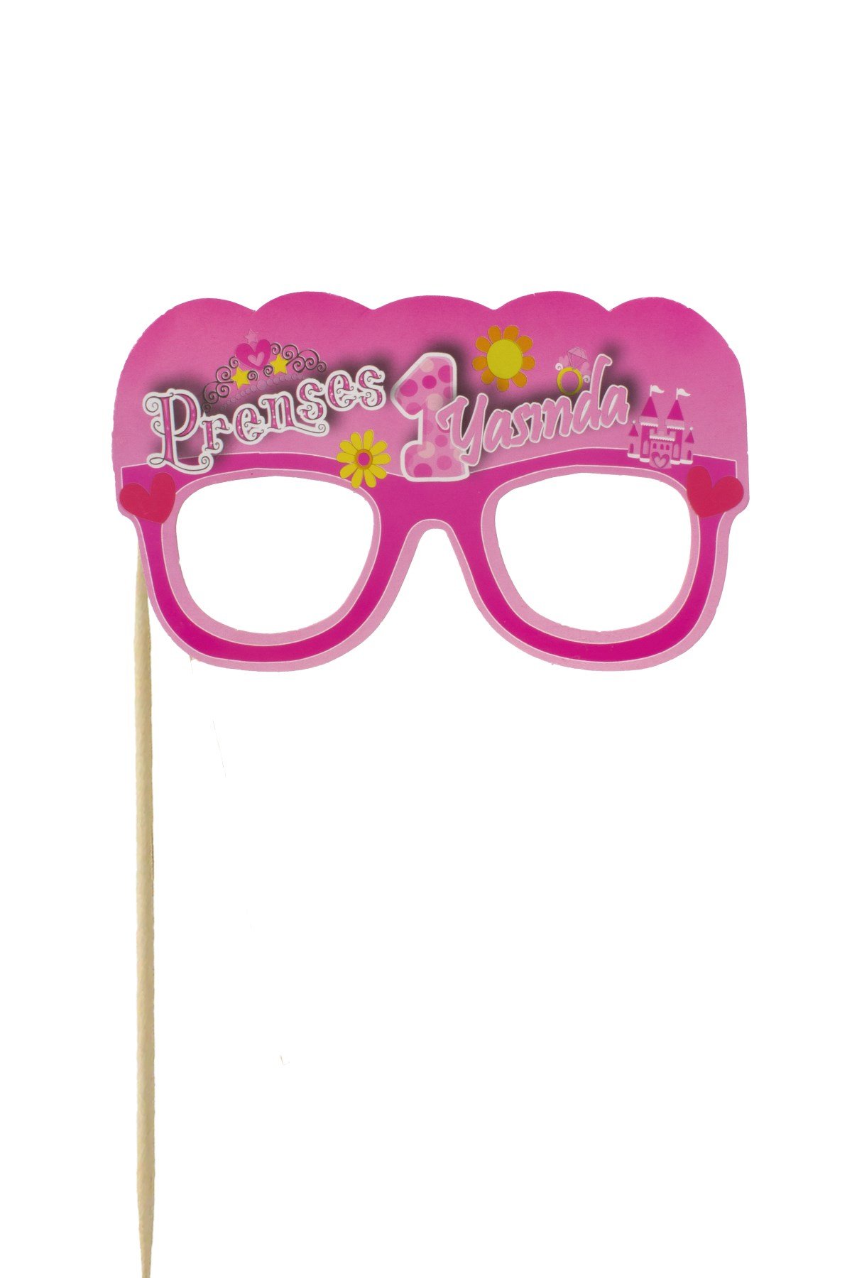 Prenses 1 Yaşında Yazılı Gözlük Konuşma BalonuPartistST4067