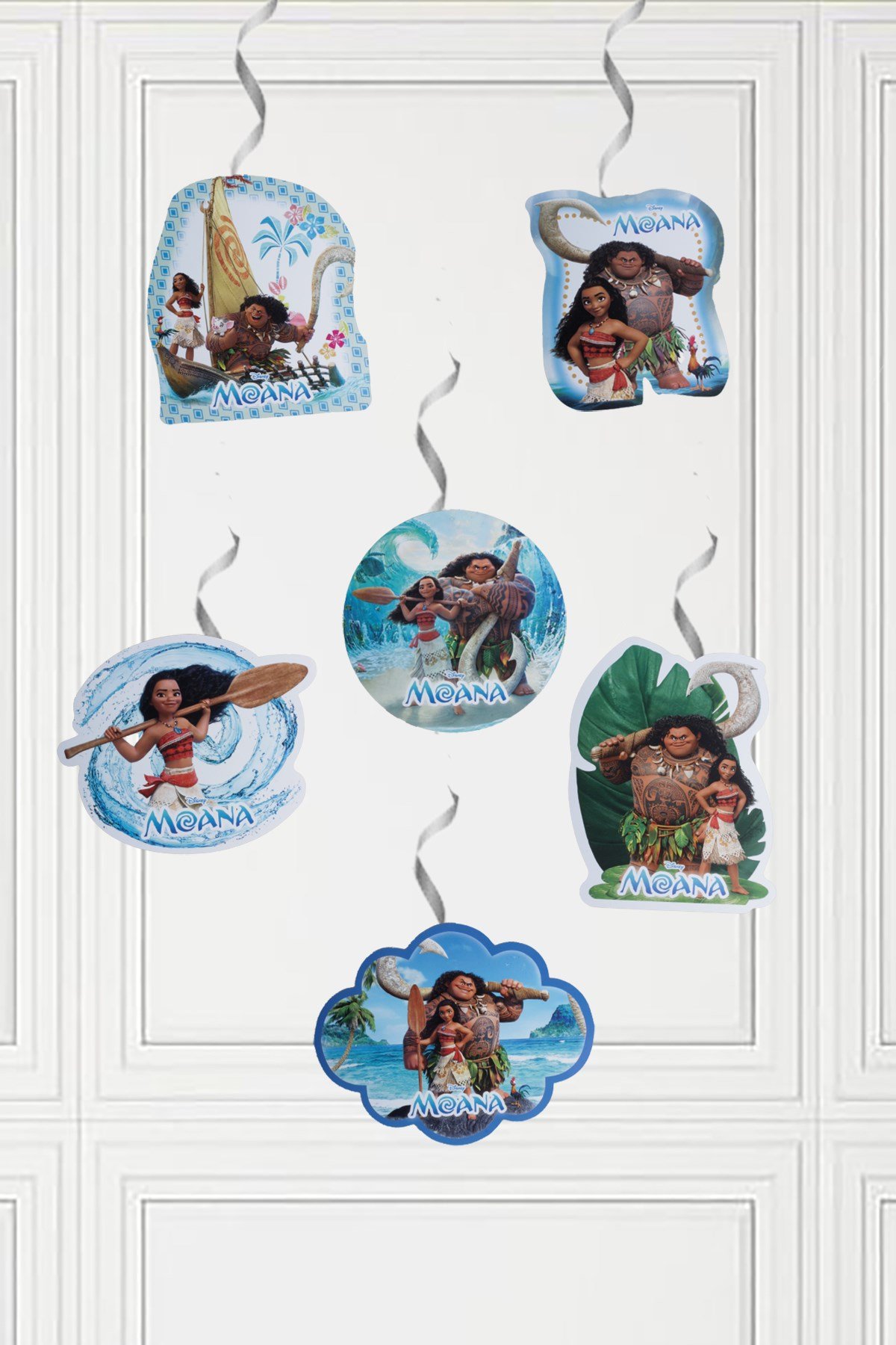 Prenses Moana Temalı Sarkıt Tavan Süsü 6'lıPartistST2114