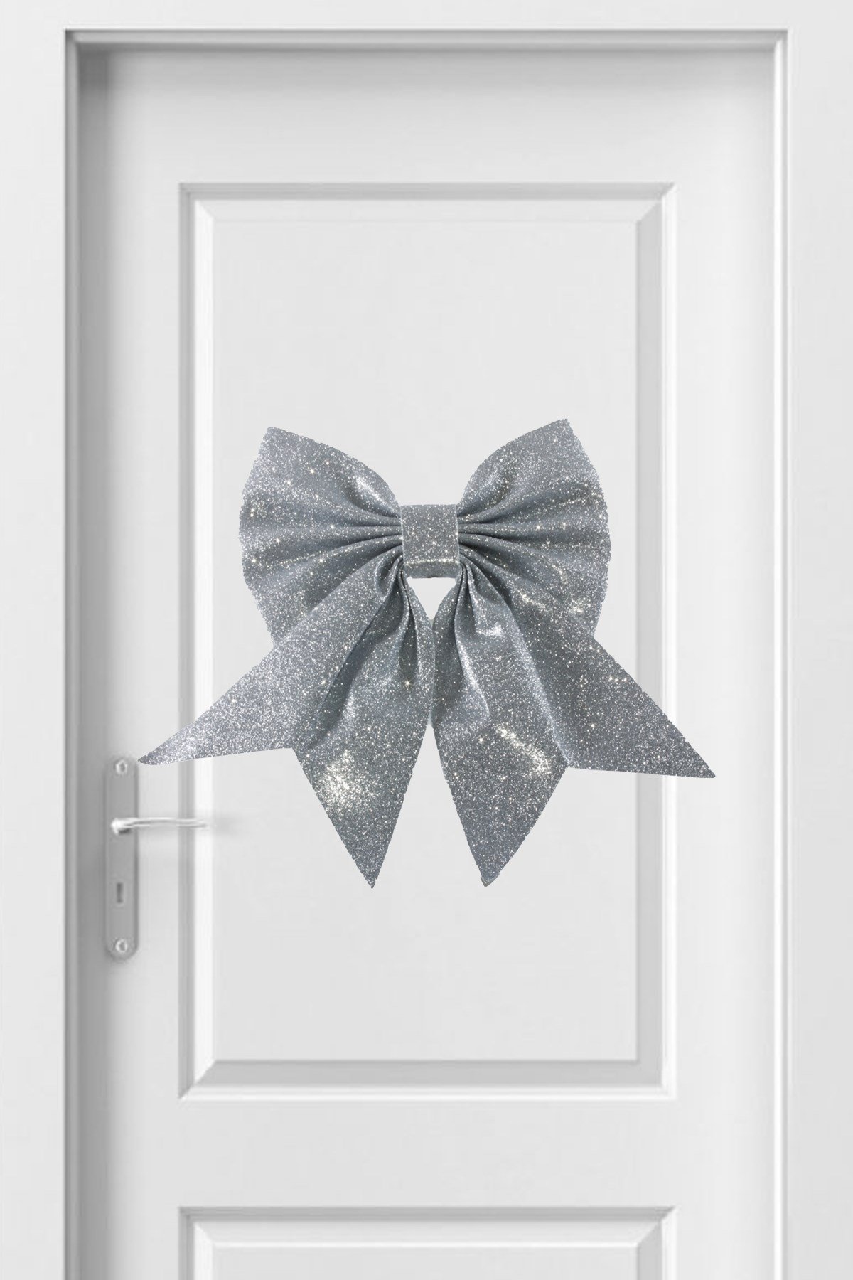 Simli Eva Ultra Büyük Fiyonk Gümüş 50*60cmPartistST2929