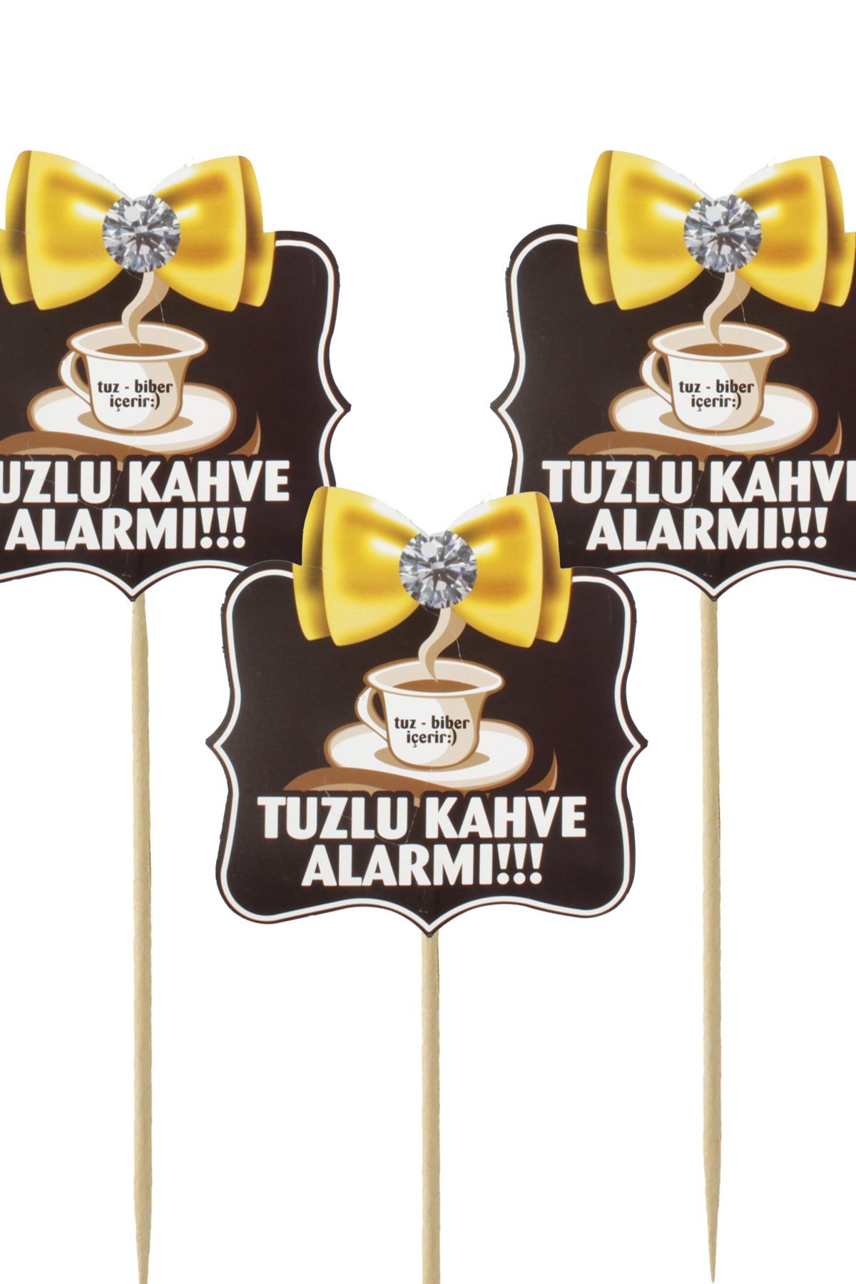 Tuzlu Kahve Alarmı Yazılı Konuşma BalonuPartistST4019