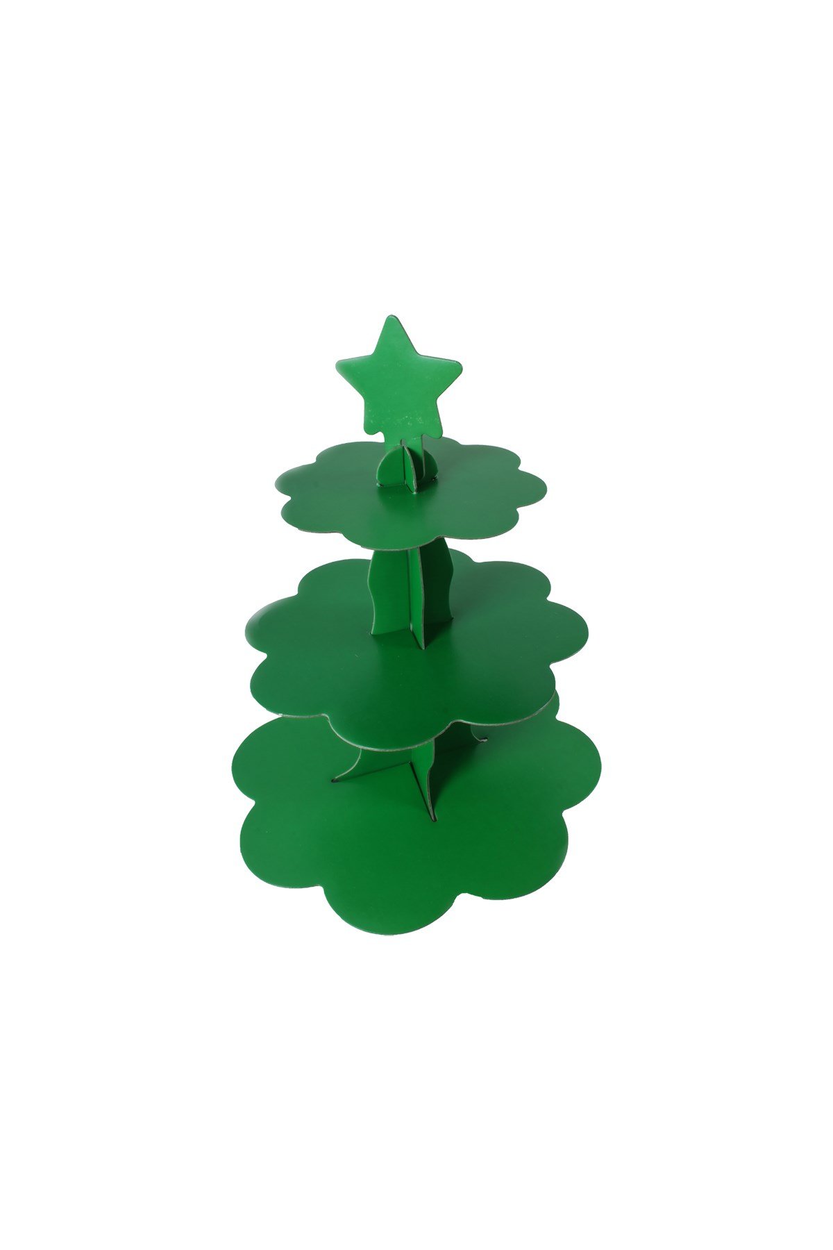 Yeşil Kek Standı Karton 3 KatlıPartistPSPST1574