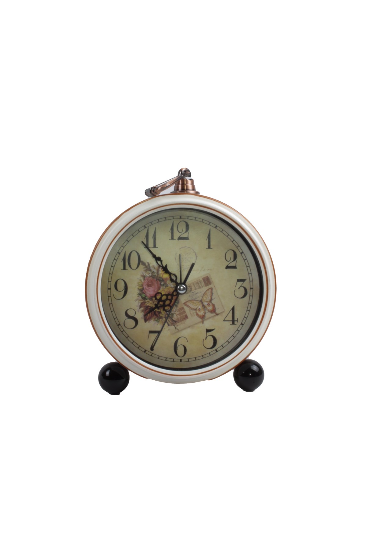 Metal Çalar Saat BeyazPartistST3621