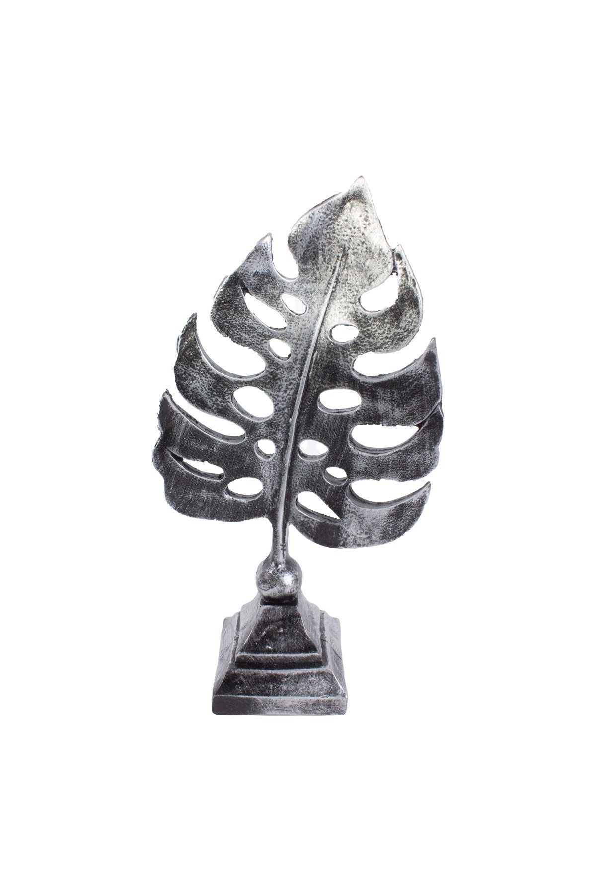 Yaprak Şekil Dekoratif Eşya Siyah Gümüş 2'liPartistST4261