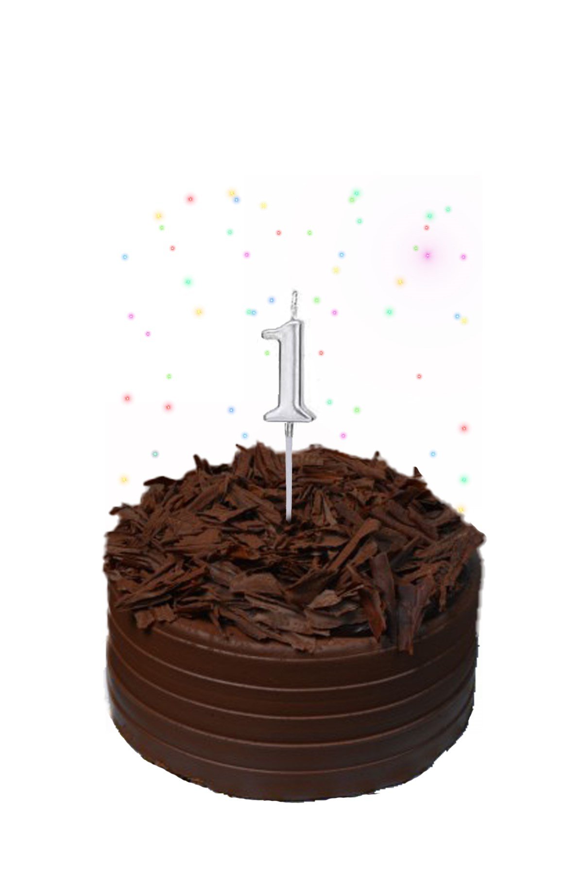 1 Rakam Gümüş MumPartistST2976