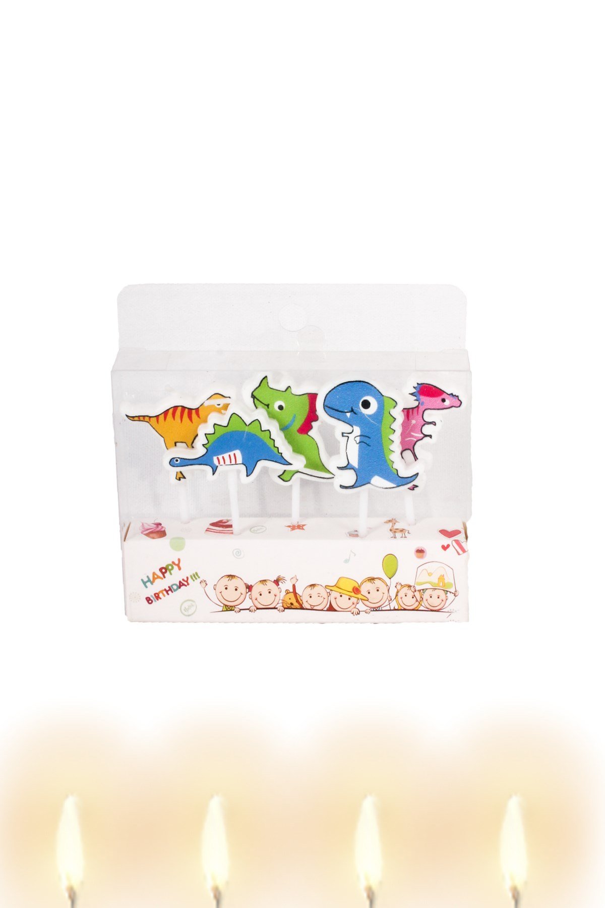 Dinozorlar Temalı Pasta Mumu MiniPartistST3024