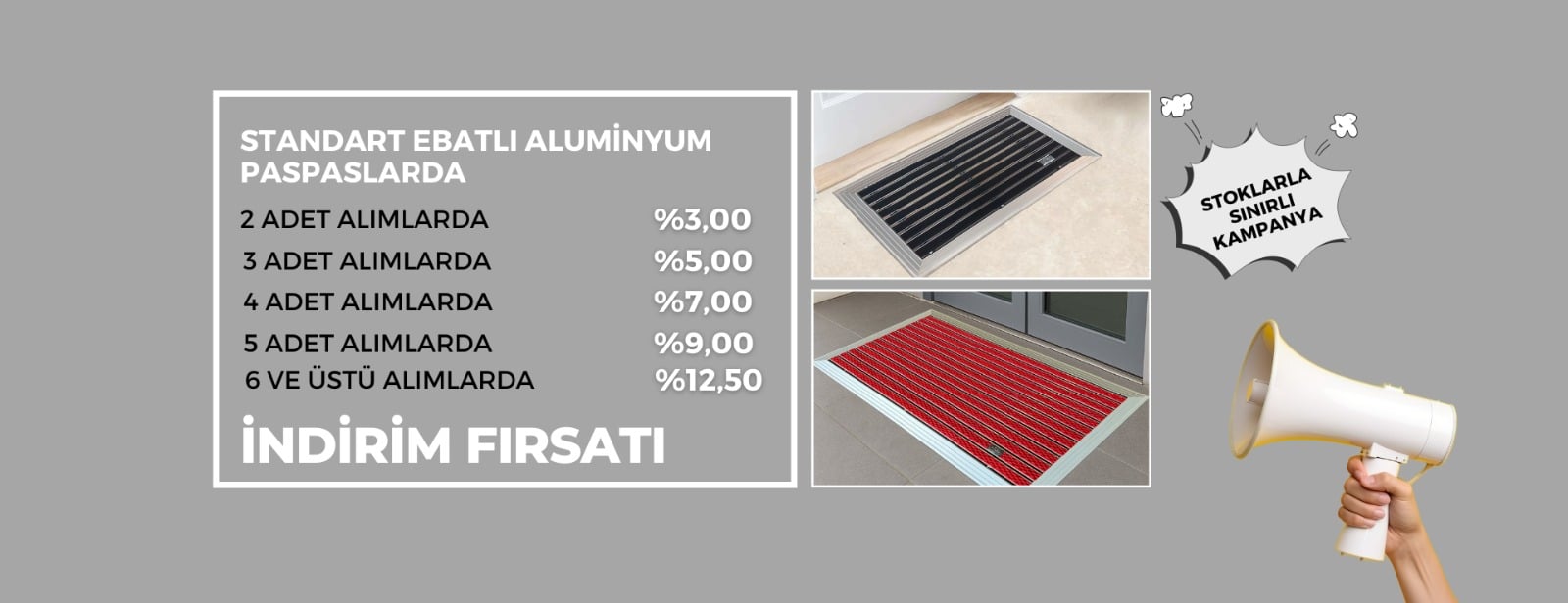 Aluminyum Paspas