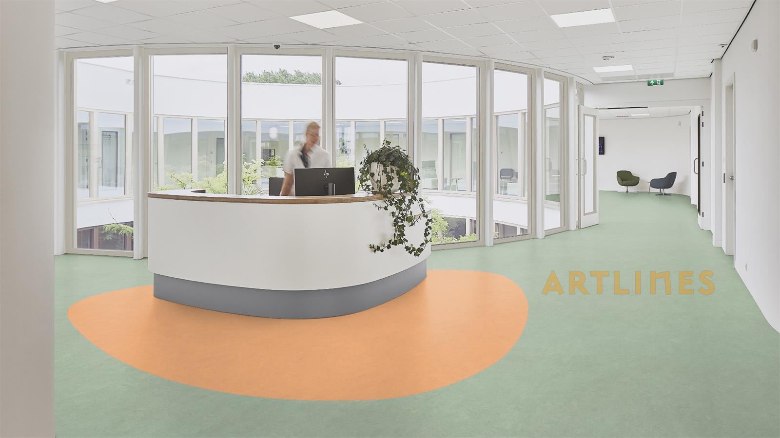 Abstract 63669 Mandarin Yapıştırmalı LVT 50CM*50CM