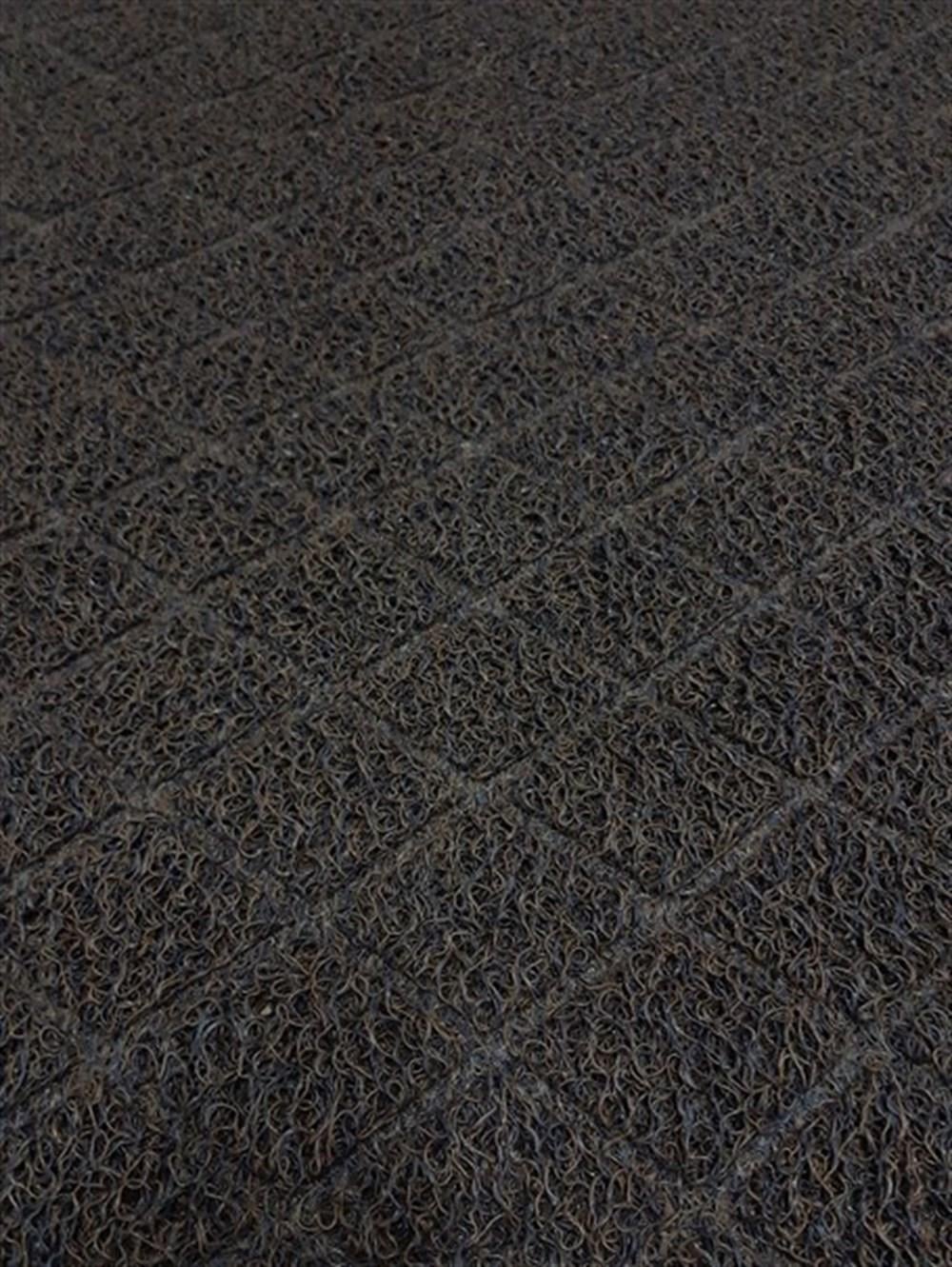 Artlines 11 mm 80*108 cm Kahverengi Baklava Desenli Kıvırcık Paspas