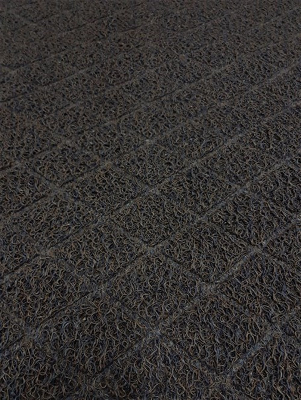 Artlines 11 mm 85*120 cm Kahverengi Baklava Desenli Kıvırcık Paspas