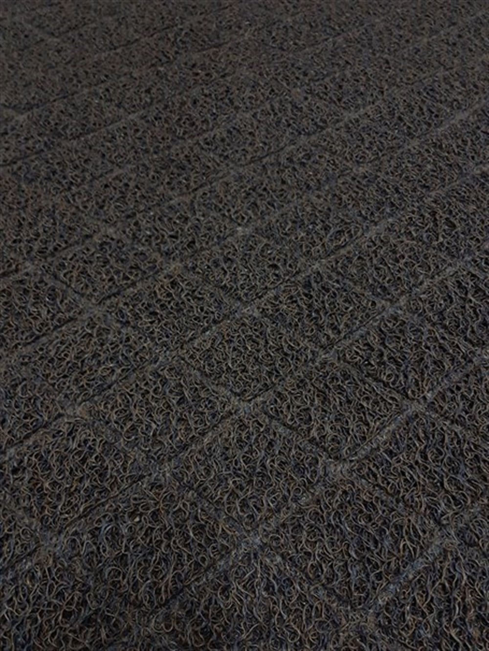 Artlines 11 mm 80*120 cm Kahverengi Baklava Desenli Kıvırcık Paspas
