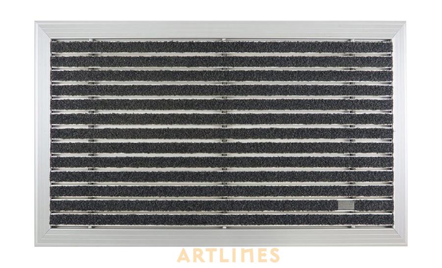 Artlines 20 mm 45x70 Velur Halı Yüzeyli Alüminyum Paspas