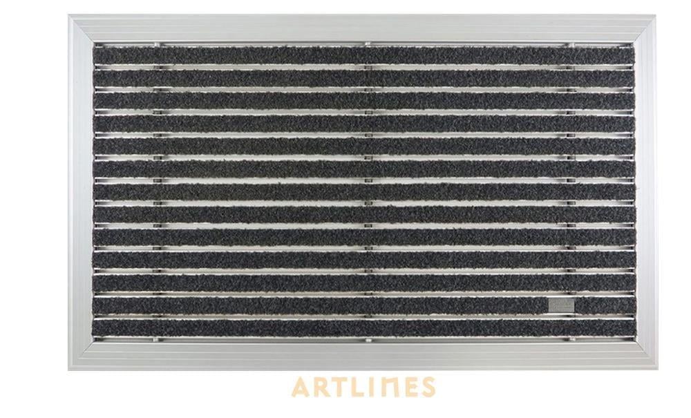 Artlines 20 mm 70x110 Velur Halı Yüzeyli Alüminyum Paspas