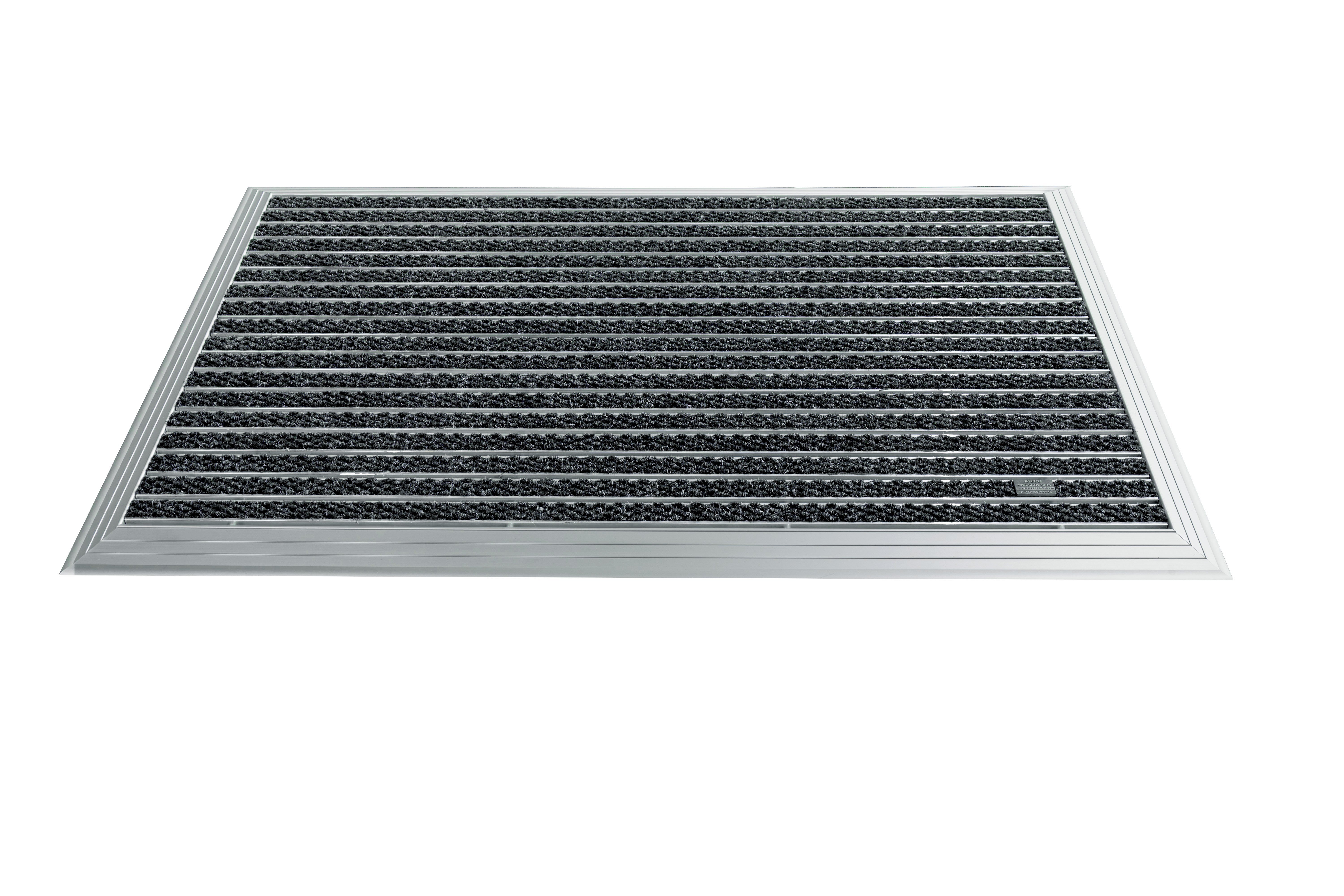 Artlines 20 mm Artnop Antrasit Halı Yüzeyli 70x110 Alüminyum Paspas
