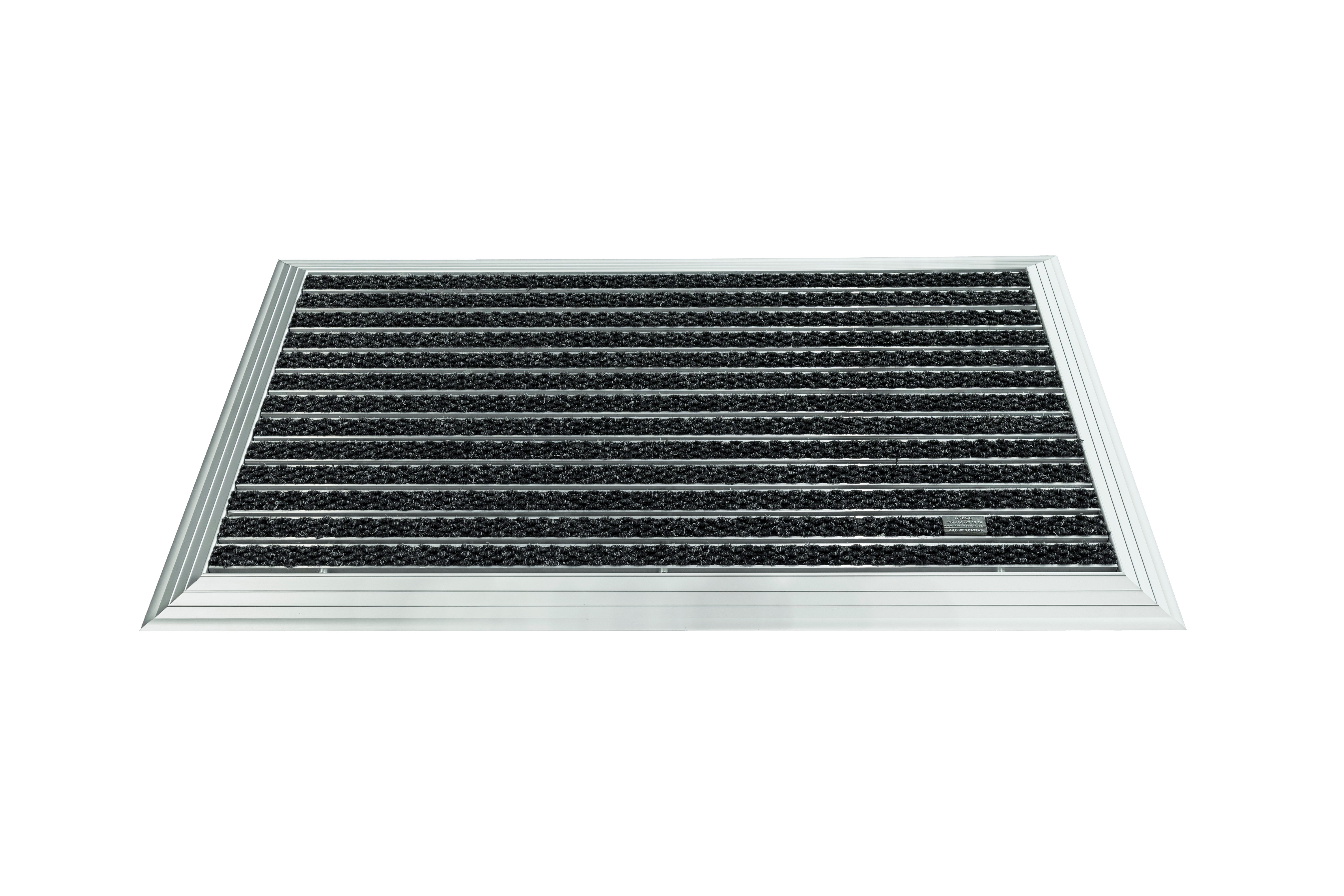 Artlines 20 mm Artnop Antrasit Halı Yüzeyli 55x90 Alüminyum Paspas