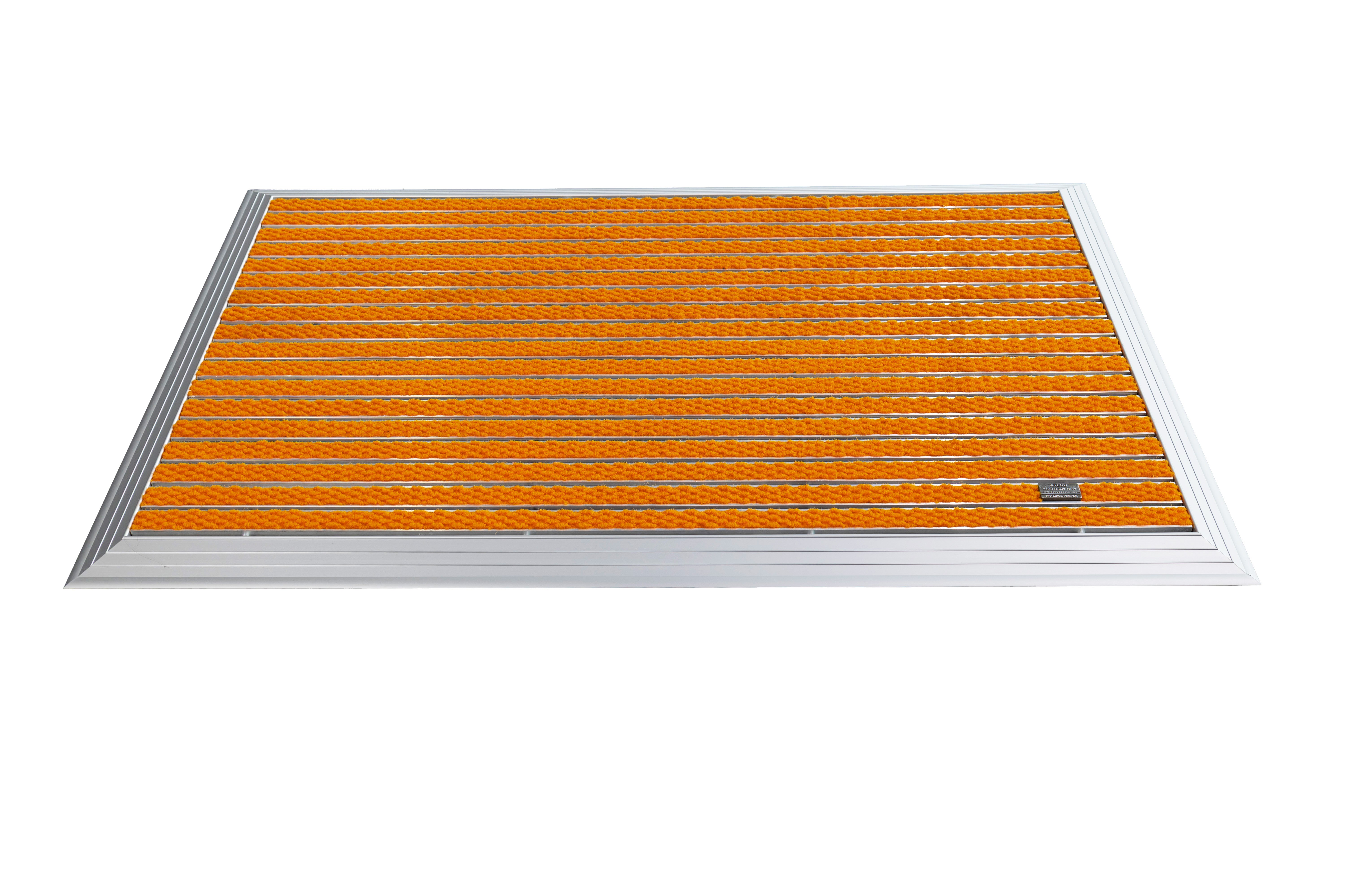 Artlines 20 mm Artnop Turuncu Halı Yüzeyli 70x110 Alüminyum Paspas