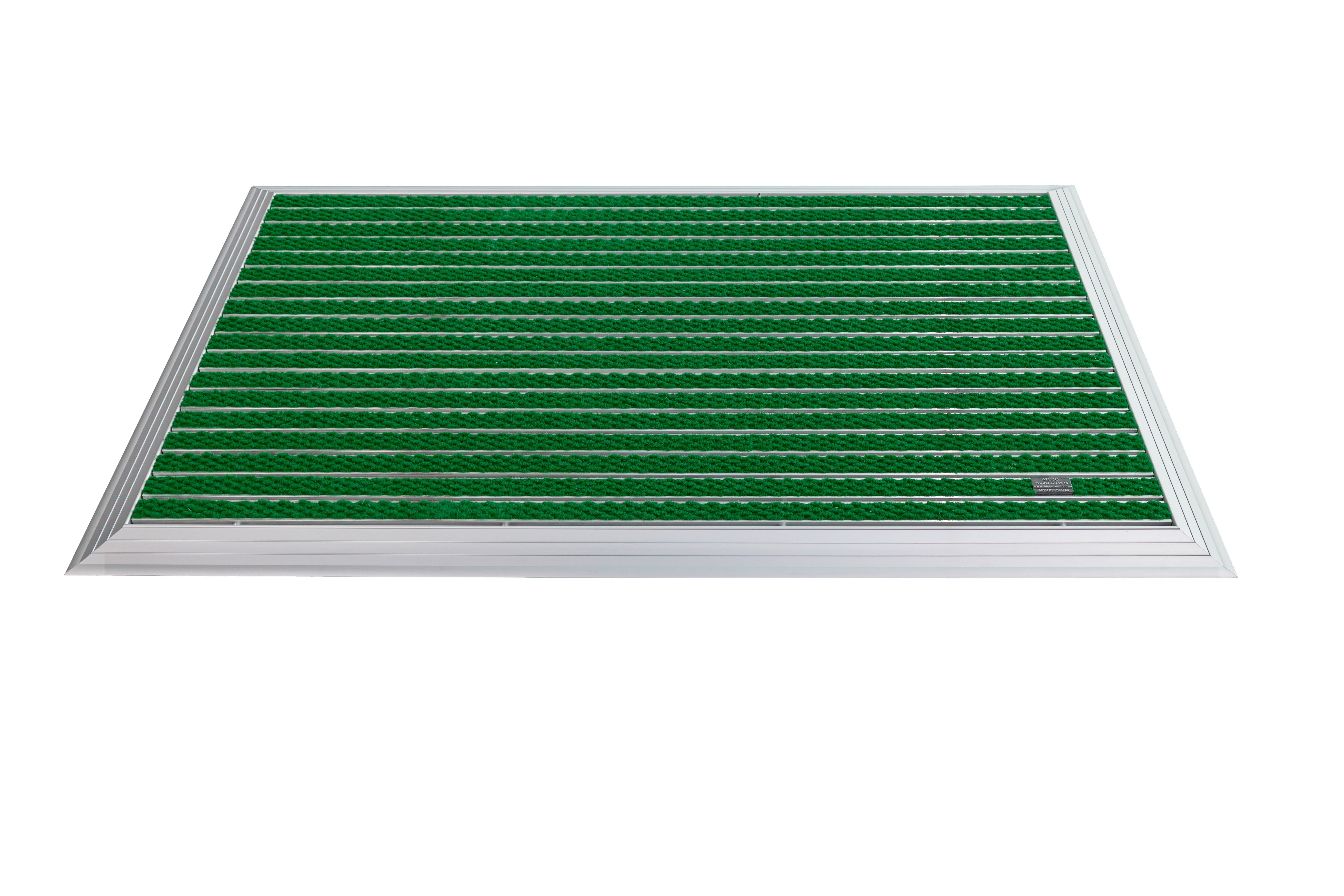 Artlines 20 mm Artnop Yeşil Halı Yüzeyli 70x110 Alüminyum Paspas