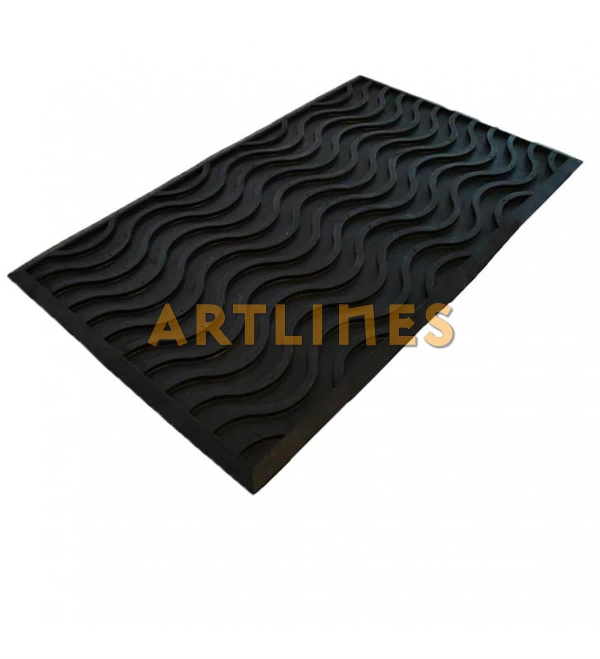 Artlines Rubber Waves Kauçuk Paspas 45*75 cm