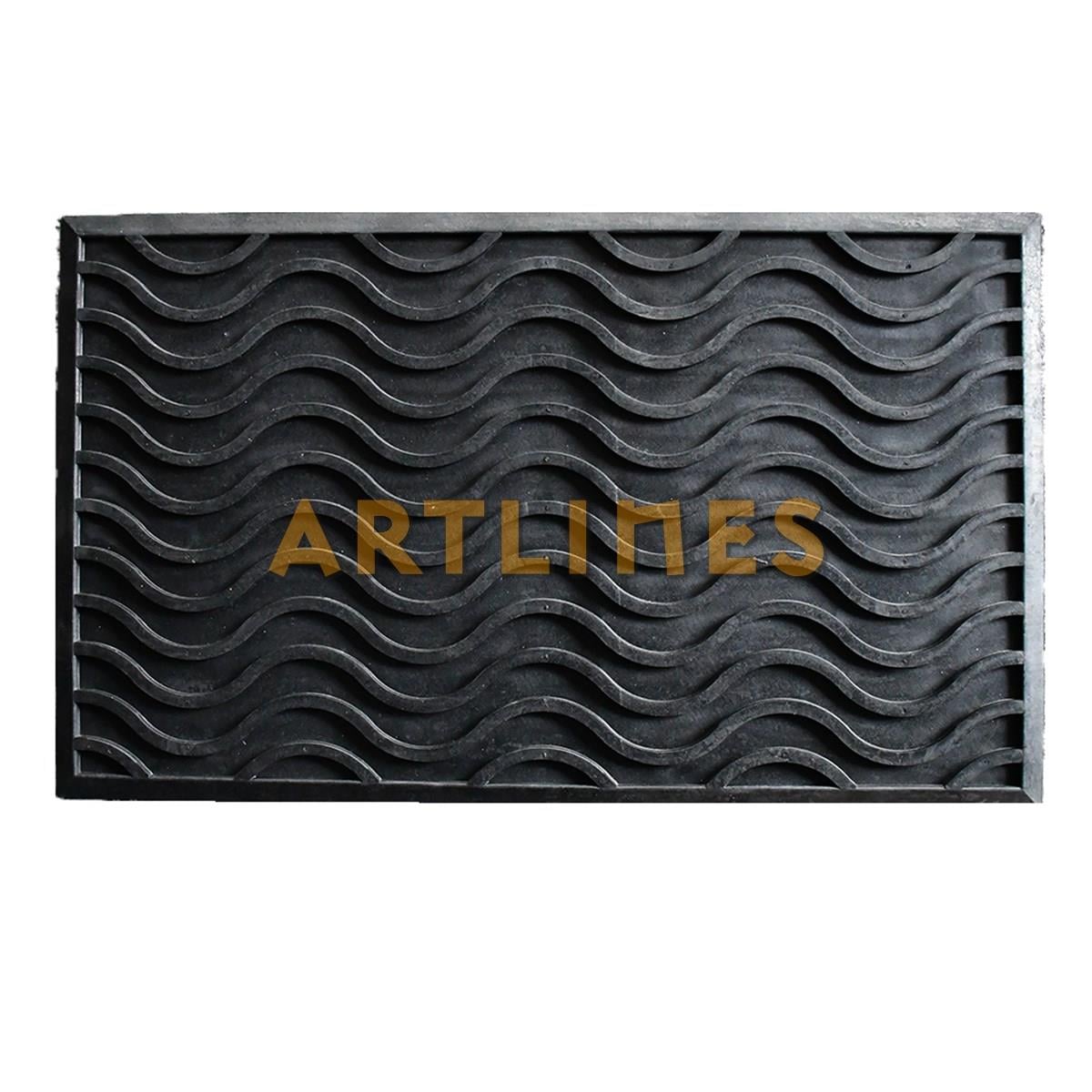 Artlines Rubber Waves Kauçuk Paspas 45*75 cm