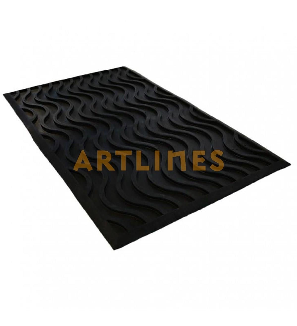 Artlines Rubber Waves Kauçuk Paspas 45*75 cm