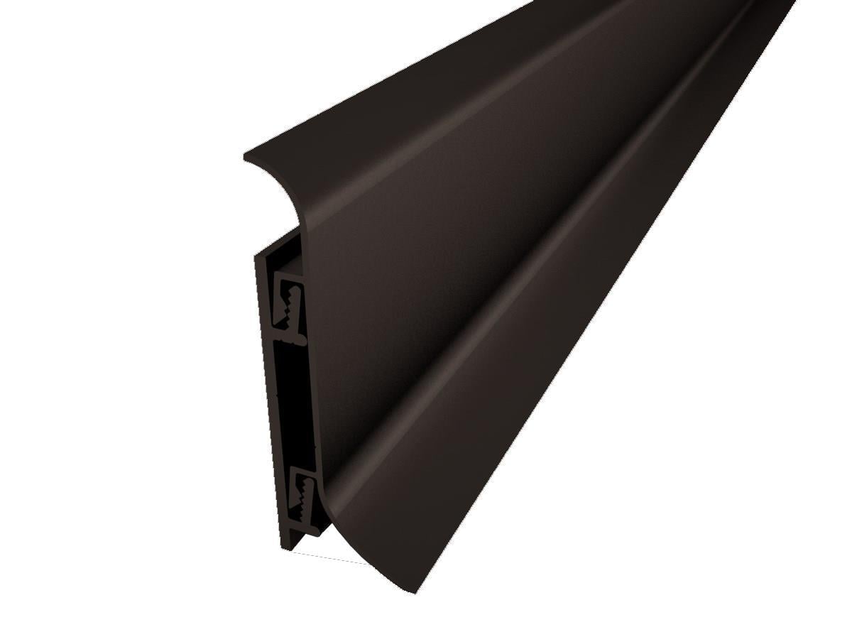 Crispo 70 mm Alüminyum Süpürgelik Mat Eloksal Siyah