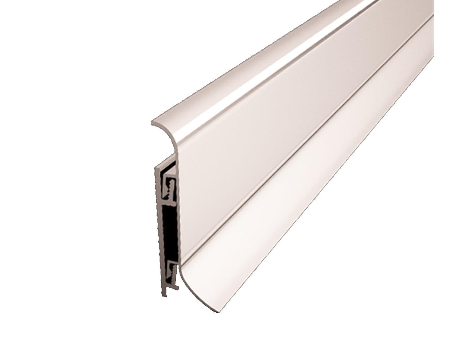 Crispo 70 mm Alüminyum Süpürgelik Mat Eloksal Gümüş