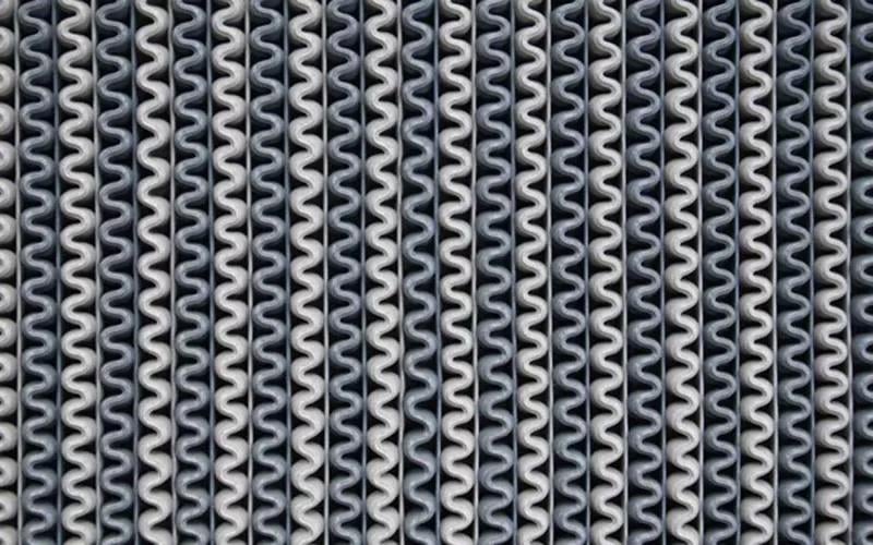 Dph 44x178 cm 1231 Açık Gri Zigzag Paspas