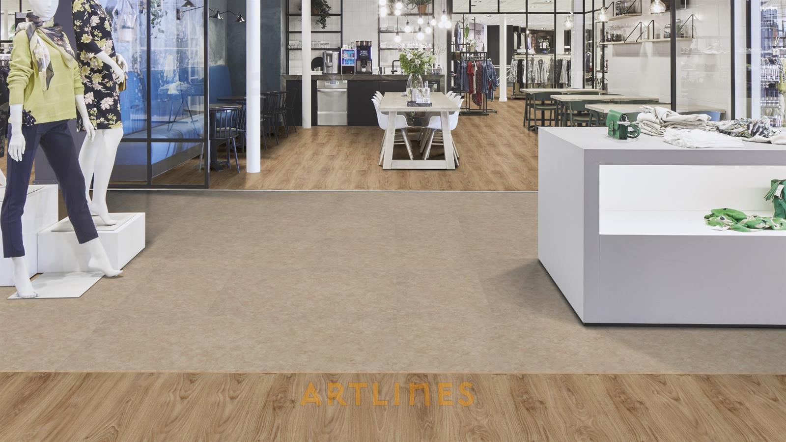 Forbo Allura Flex 1636 Concrete 50-1,00 Warm 50*50 cm Loose Lay LVT