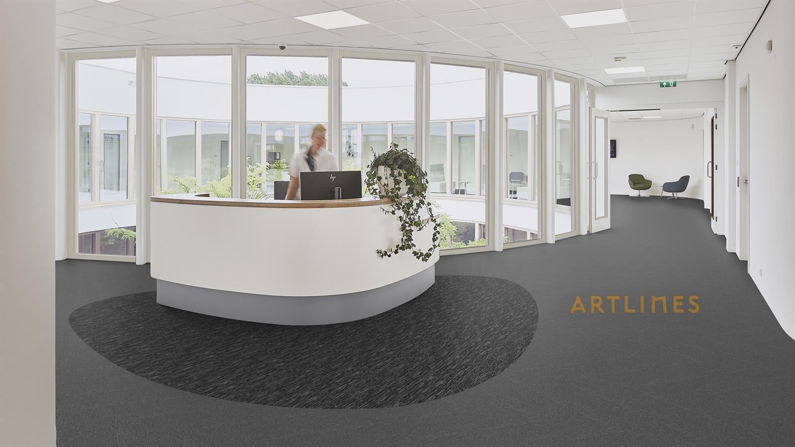 Forbo Allura Flex 1642 Seagrass 50-1,00 Black 100*20 cm Loose Lay LVT