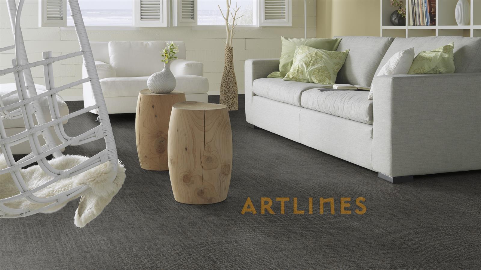 Forbo Allura Flex 1664 Weave 50-1,00 Graphite 50*50 cm Loose Lay LVT