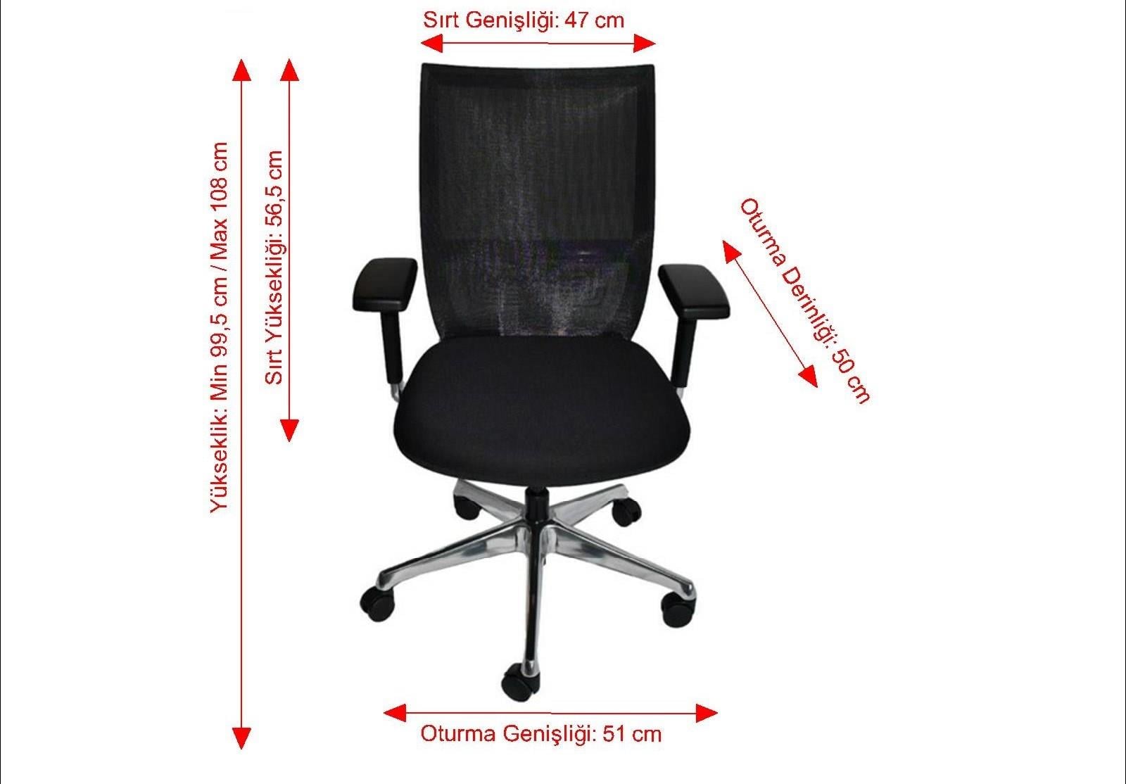 Flow Premium Senkron File Sırt Çalışma Koltuğu