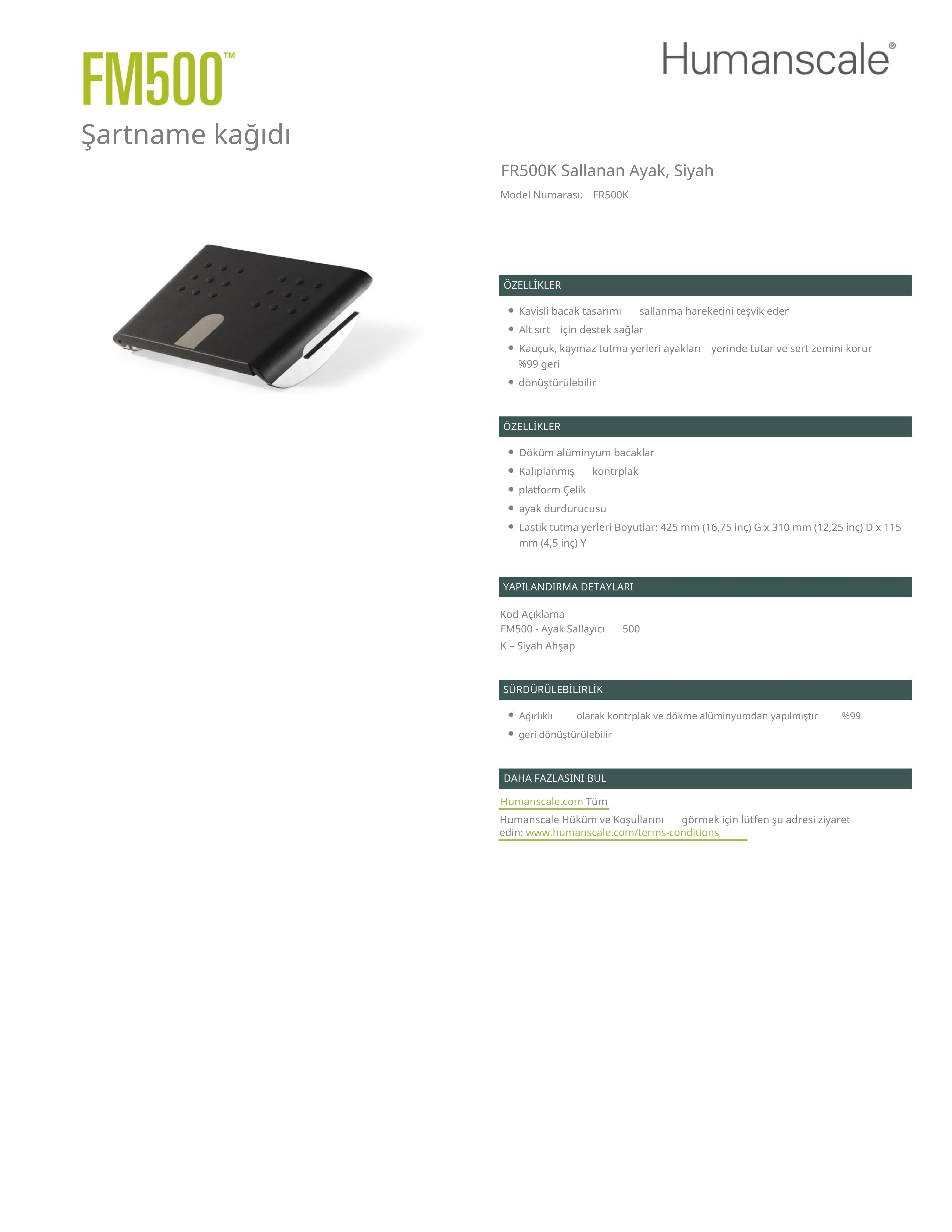 Foot Rest Ayak Desteği