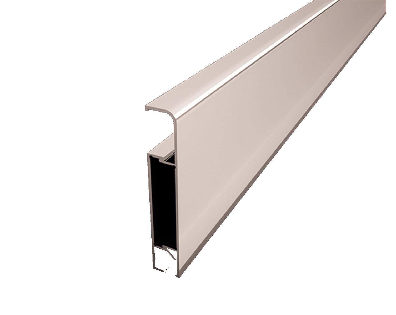 LATO 100 mm Alüminyum Süpürgelik Mat Eloksal Gümüş