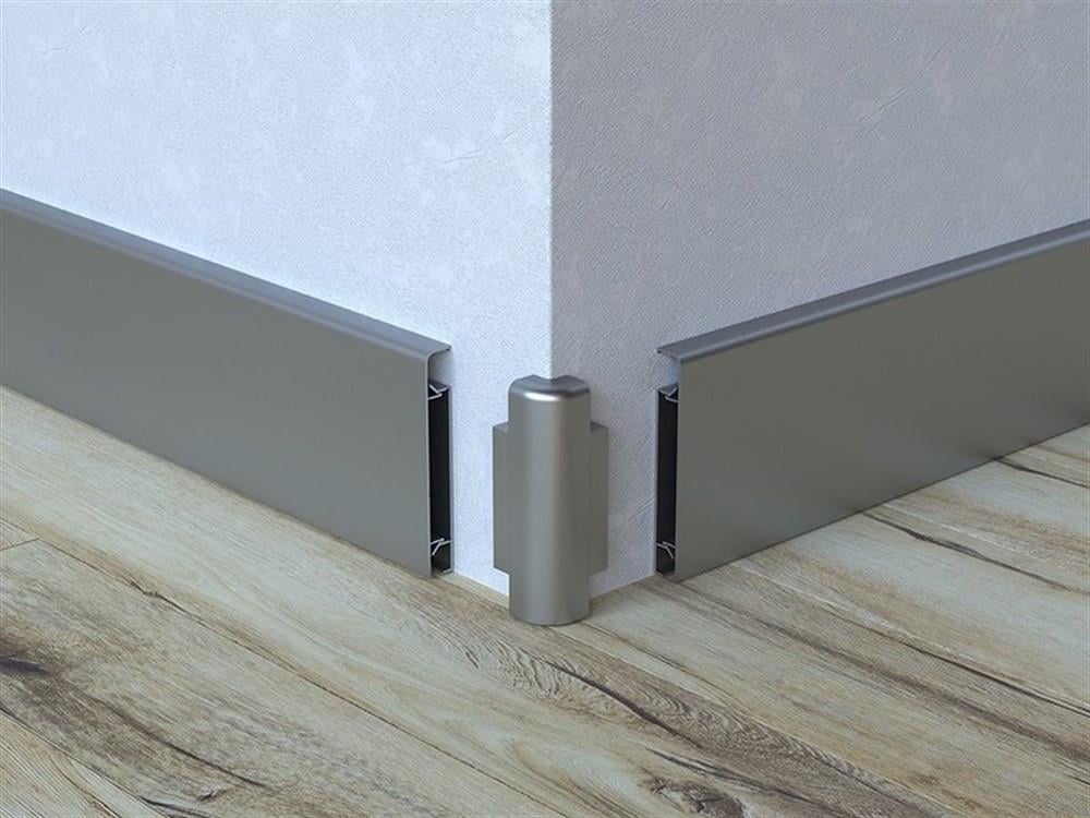 LATO 83 mm Alüminyum Süpürgelik Dış Köşe