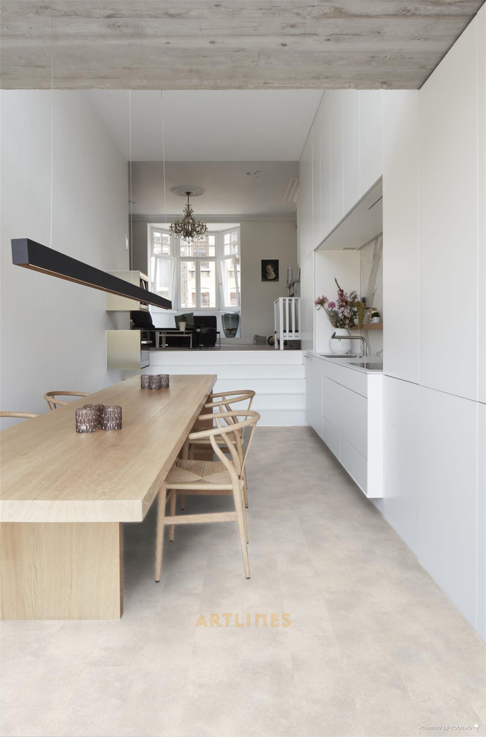 Nemrut Beton 4103 L.Grey Sök-Tak LVT 61*61 cm