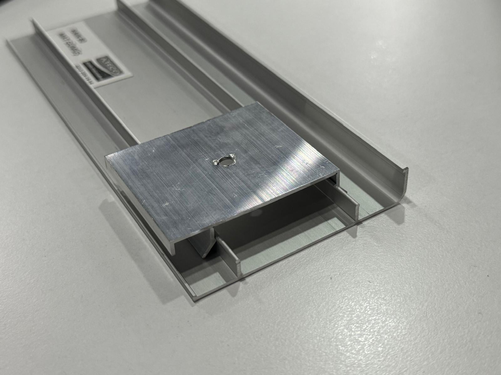 RAIN 100 mm Alüminyum Süpürgelik  Pres / Ham Boyasız