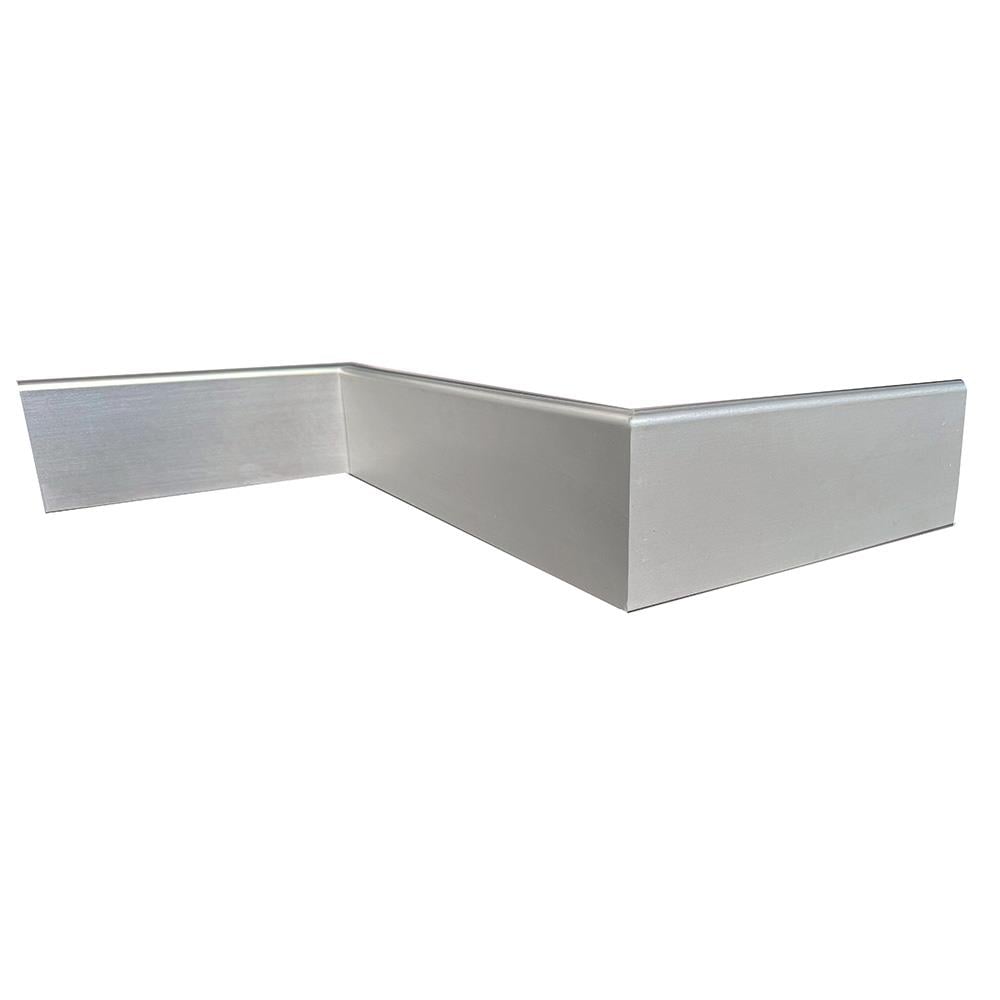 RAIN 100 mm Alüminyum Süpürgelik  Pres / Ham Boyasız