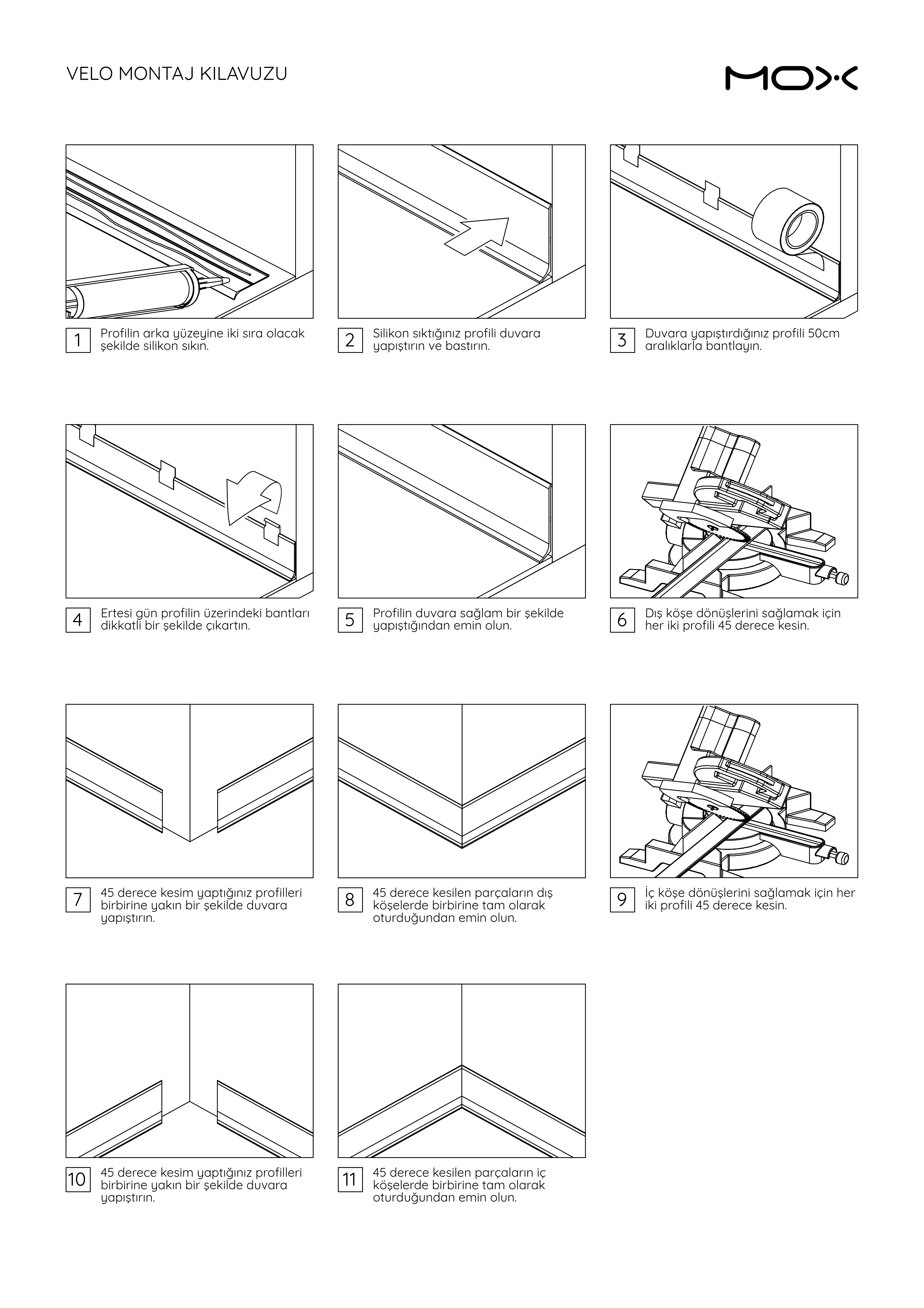 VELO 100 mm Alüminyum Süpürgelik Mat Eloksal Sarı