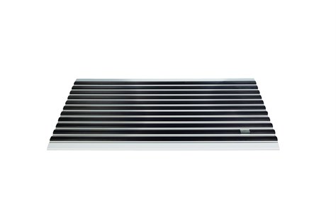 10 mm Siyah Kauçuk Yüzeyli 55*90 cm Alüminyum Paspas