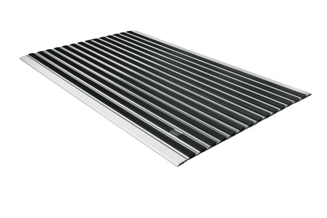 10 mm Siyah Kauçuk Yüzeyli 69*110 cm Alüminyum Paspas
