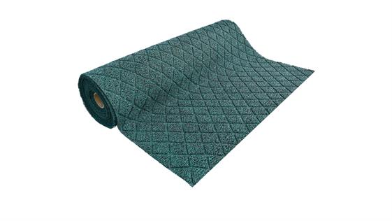 11 mm 120x660 CM 55010 Yeşil Baklava Desenli Kıvırcık Paspas