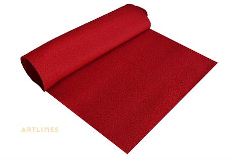 12mm Kırmızı Kıvırcık Paspas En:100 cm Boy:4,50 mt