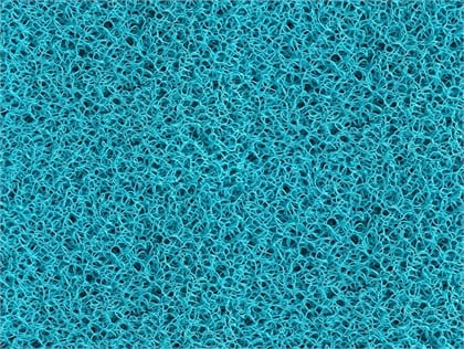 14 mm Altı Açık Turkuaz Kıvırcık Paspas En:120 cm Boy:15 mt