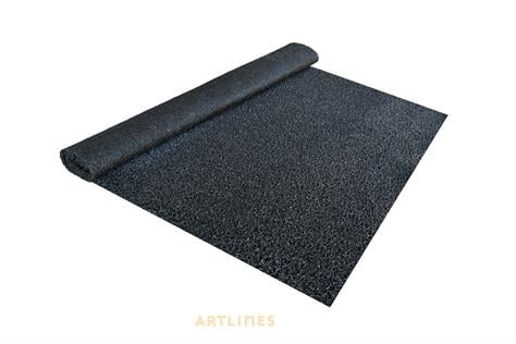 14mm Siyah Kıvırcık Paspas 12014 En:120 cm Boy:1,30 mt