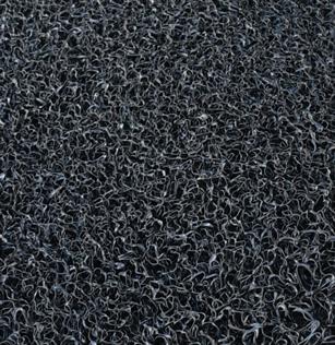 14mm Siyah Kıvırcık Paspas 12014 En:120 cm Boy:1,30 mt