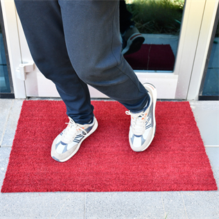 17 mm  60x90 cm Kırmızı Koko (Kıl) paspas