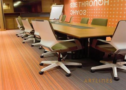 Apollo 1D Manga Orange Keçe Taban Karo Halı