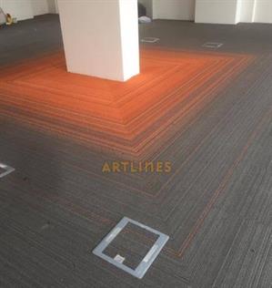 Apollo 1D Manga Orange Keçe Taban Karo Halı