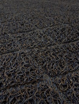 Artlines 11 mm 80*120 cm Kahverengi Baklava Desenli Kıvırcık Paspas